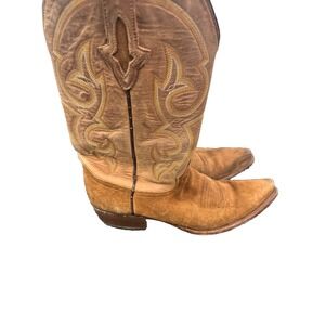 Resistol Ranch by Lucchese Beige Wildhorse Cowboy Boots Men's 9